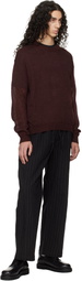 Studio Nicholson Burgundy Gulf Sweater