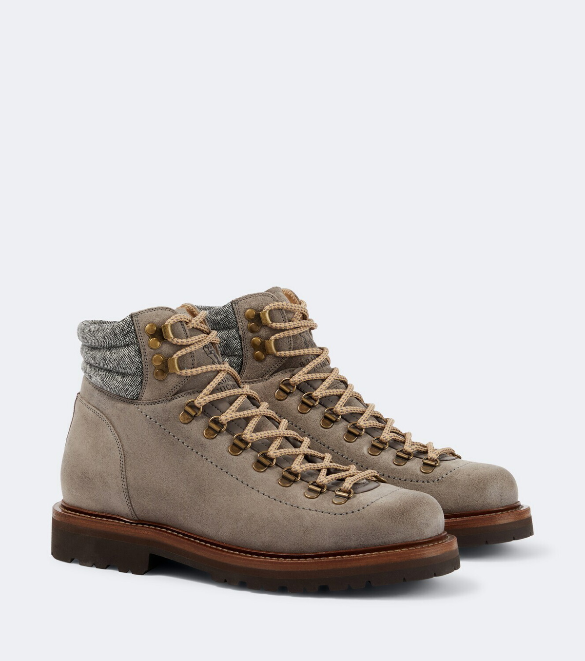 Brunello Cucinelli Suede lace-up boots