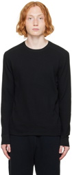 Vince Black Thermal Long Sleeve T-Shirt