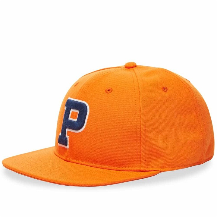Photo: Polo Ralph Lauren Men's P Logo Baseball Cap in Sailing Orange