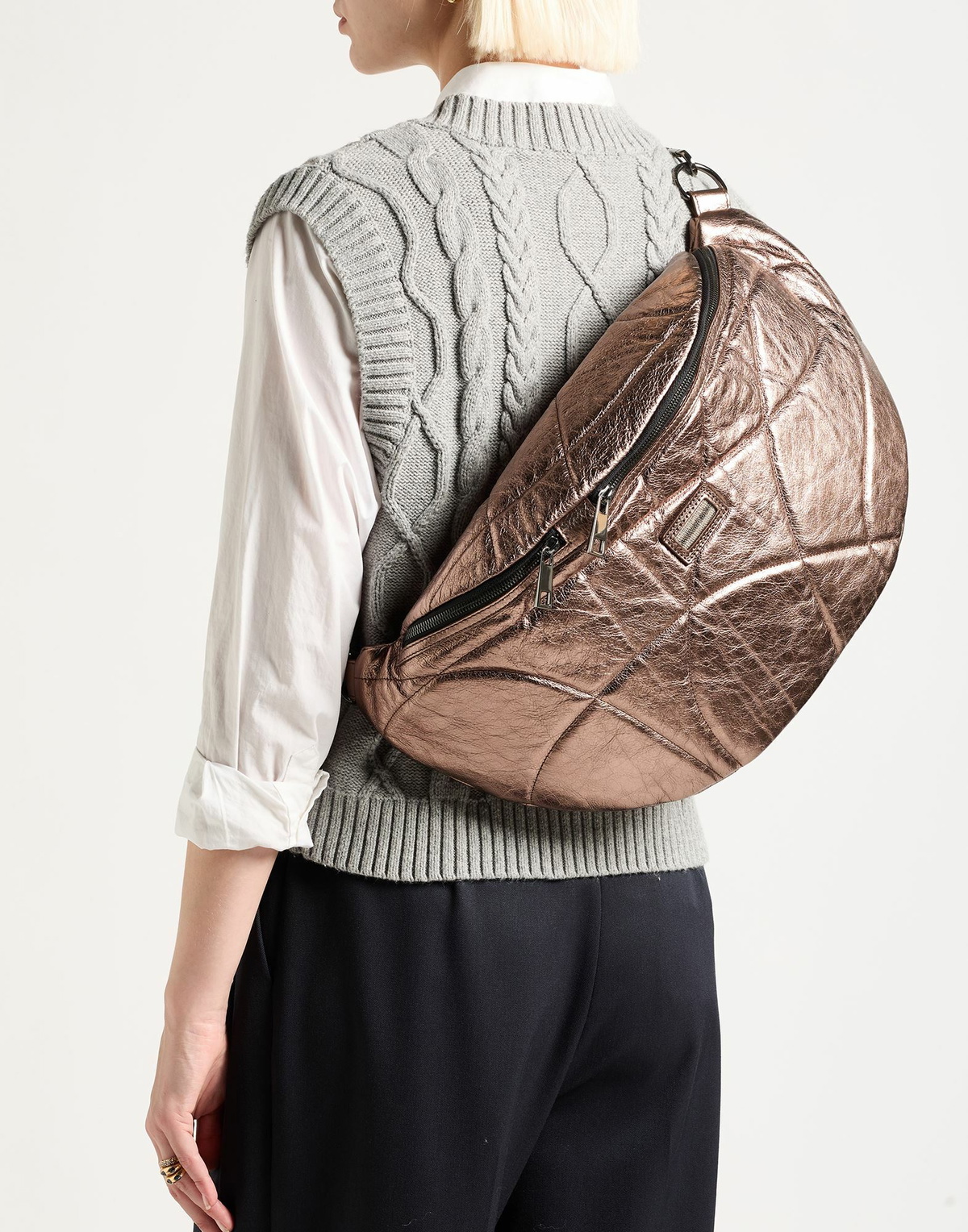 Peserico Womens Cross-body bag Bronze