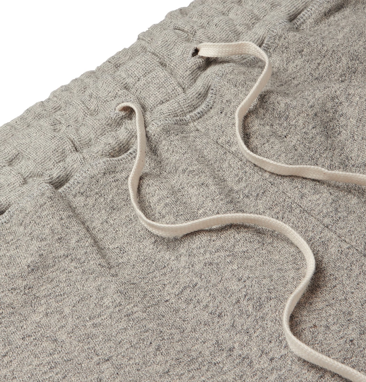 Secondskin - Slim-Fit Tapered Mélange Loopback Cotton-Jersey Sweatpants - Gray
