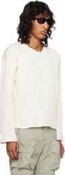 Tondolo Off-White Cotton Jersey Oversized T-shirt
