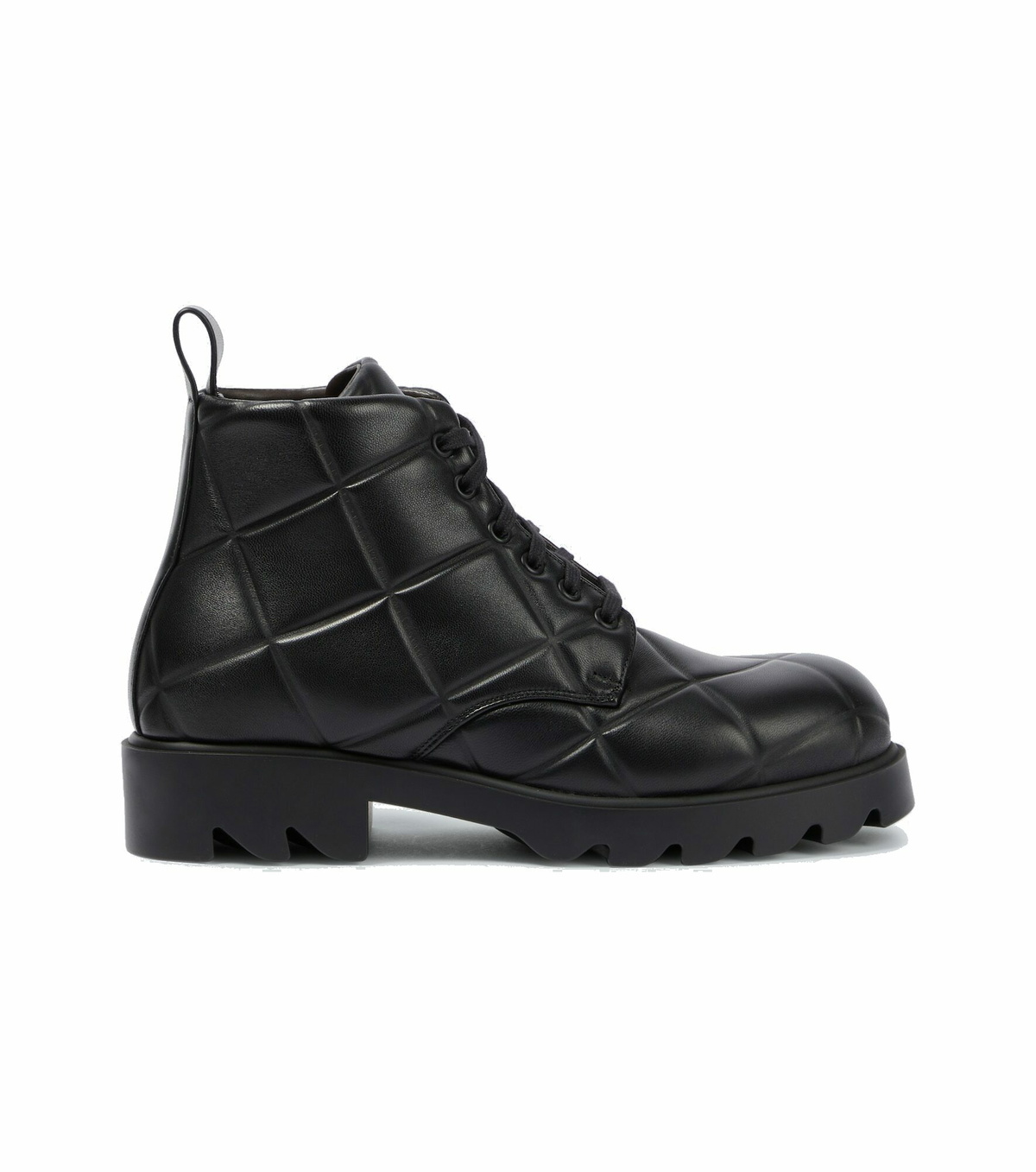 Bottega Veneta - Strut Grid padded leather ankle boots Bottega Veneta