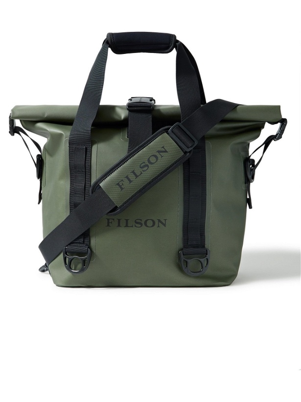 Photo: FILSON - Logo-Print TPU-Coated Nylon Dry Tote Bag - Green
