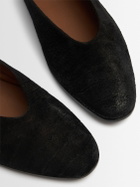 MARSELL Scivolo Embossed Suede Ballerina Flats