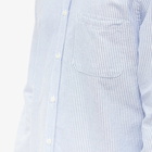 Portuguese Flannel Men's Belavista Stripe Button Down Oxford Shirt in White/Blue