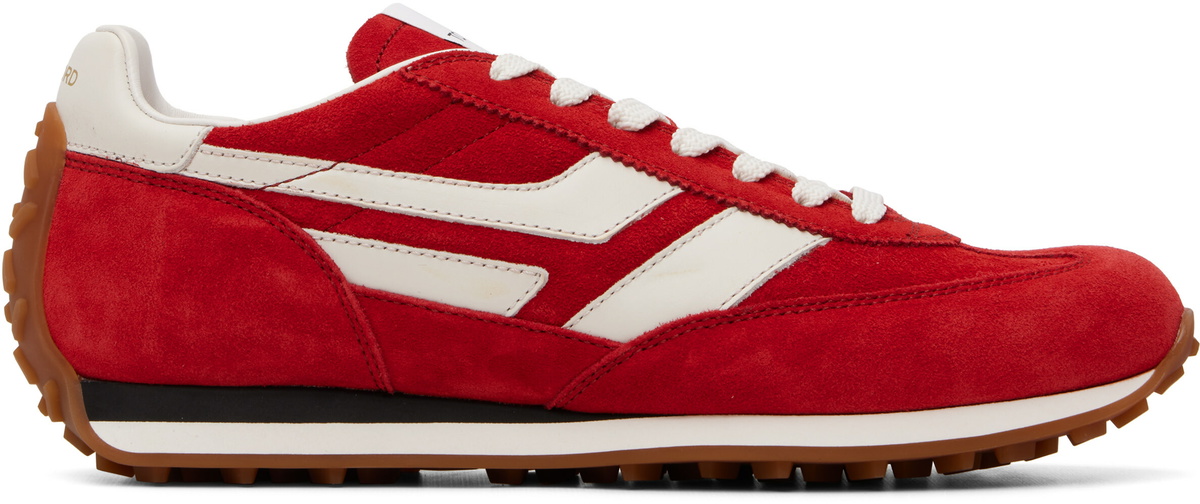 TOM FORD Red Suede Mick Sneakers