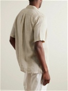 120% - Camp-Collar Linen Shirt - Neutrals
