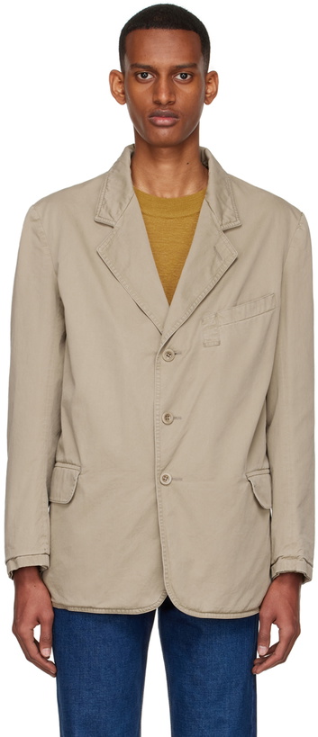 Photo: Maison Margiela Beige Reversible Cotton Jacket