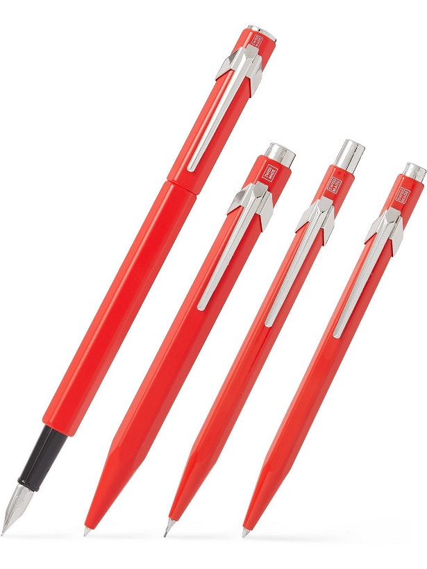 Photo: Caran D'Ache - 849 Fountain Pen, Ballpoint Pen, Rollerball Pen and Mechanical Pencil Gift Set