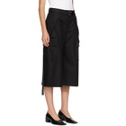 sacai Black Cotton Weather Cargo Shorts