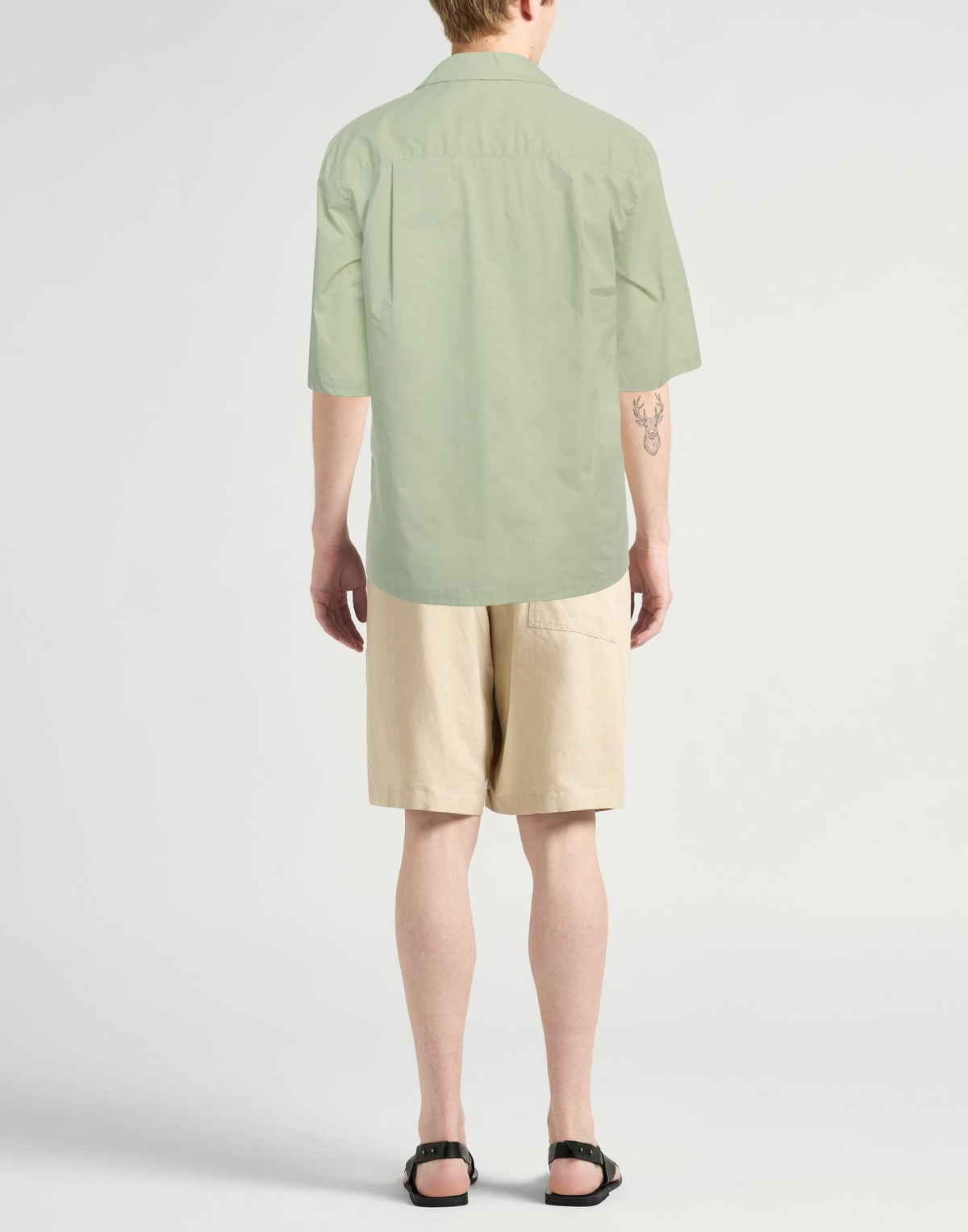 Roberto Collina Mens Shirt Light in Green