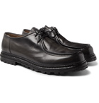 Officine Creative - Burnished-Leather Derby Shoes - Gray