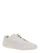 Puma speedcat Og White Low Top Sneakers With Logo Lettering On The Side And Formstrip Detail On The Side In Leather Unisex
