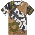 Comme des Garçons Homme Men's All Over Printed T-Shirt in Khaki