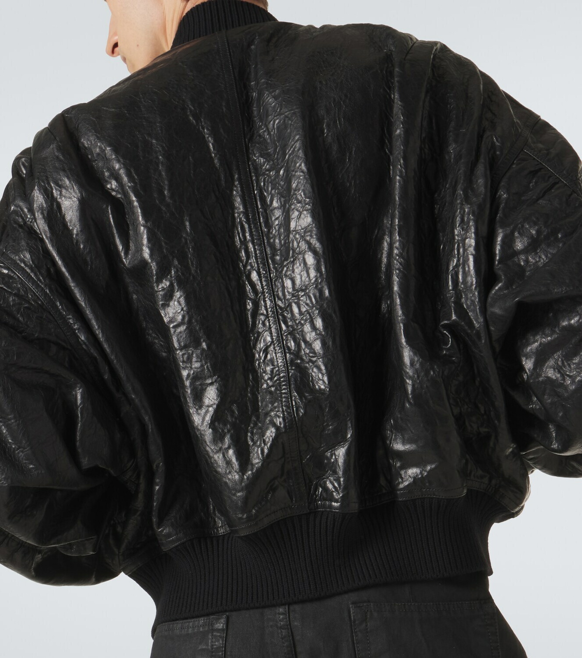 Rick Owens Secchia Flight leather bomber jacket