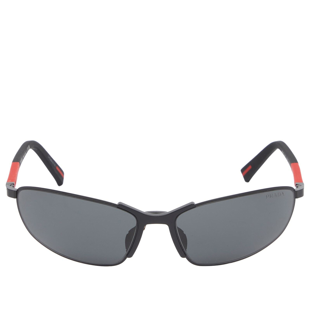 Prada Eyewear Men's Prada Linnea Rossa 55ZS Sunglasses in Black Prada