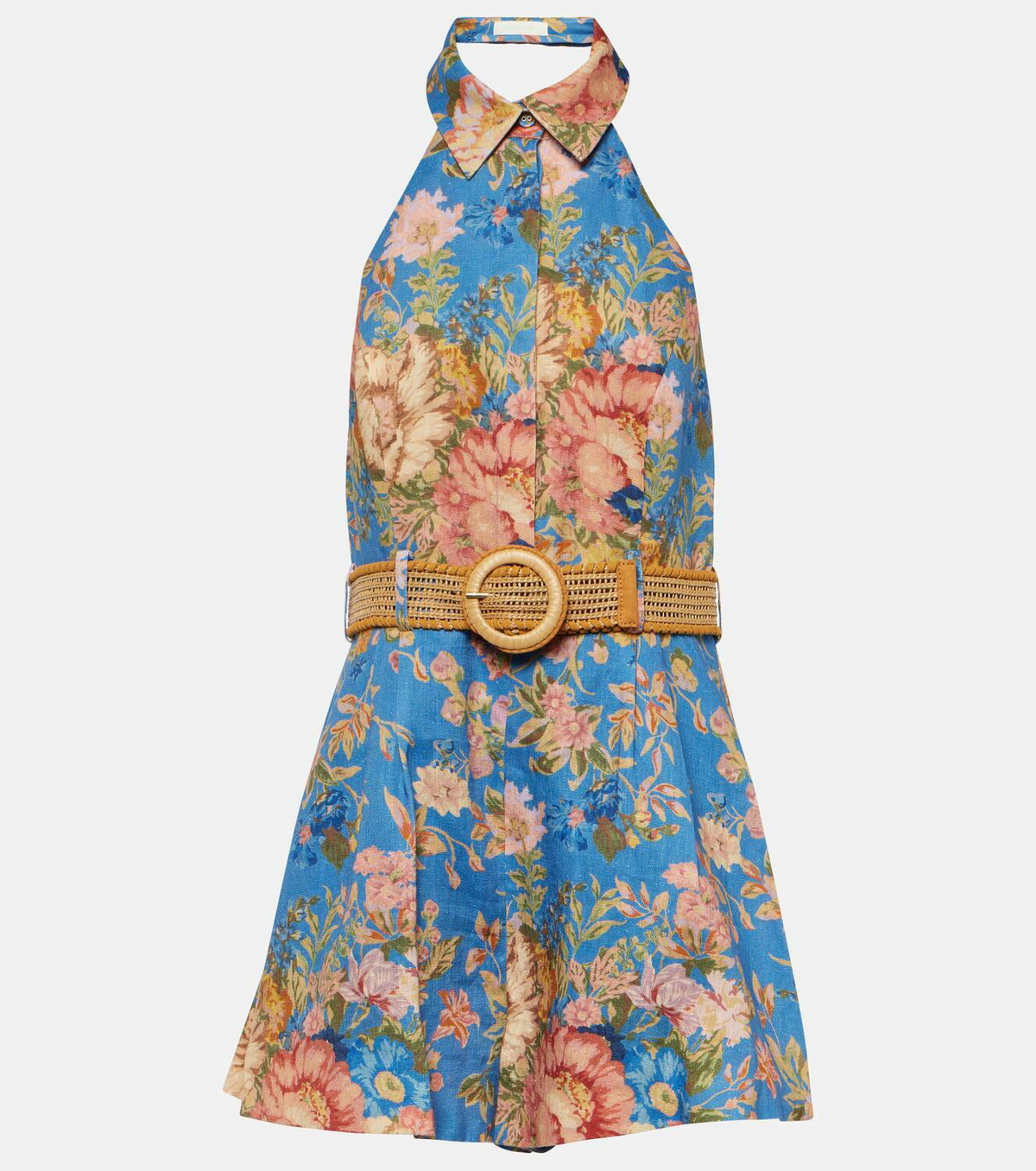 Zimmermann August floral linen playsuit Zimmermann