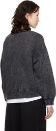 GANNI Gray Vintage Wash Sweatshirt