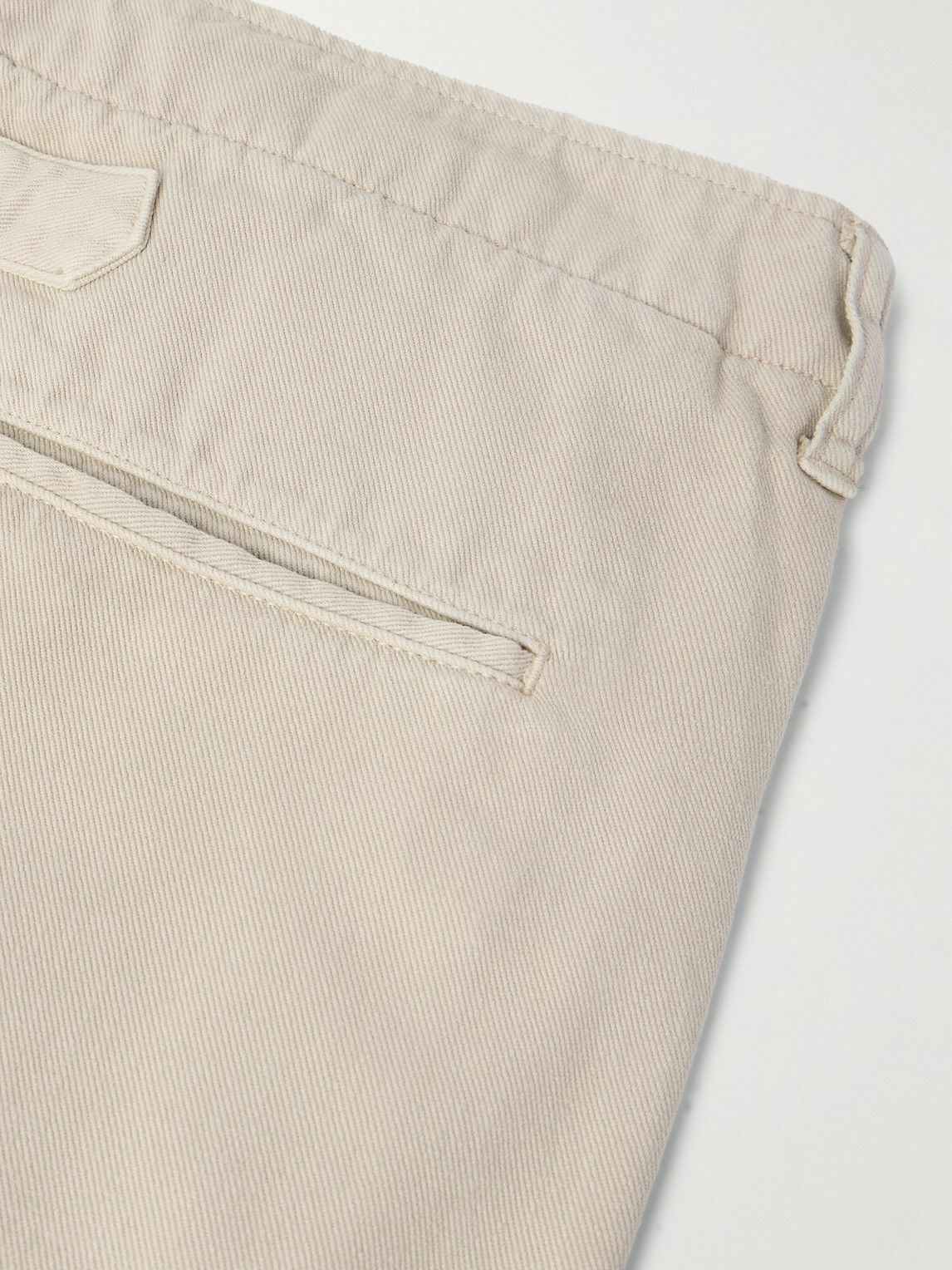 Visvim - Crash Straight-Leg Distressed Cotton-Twill Chinos - Neutrals