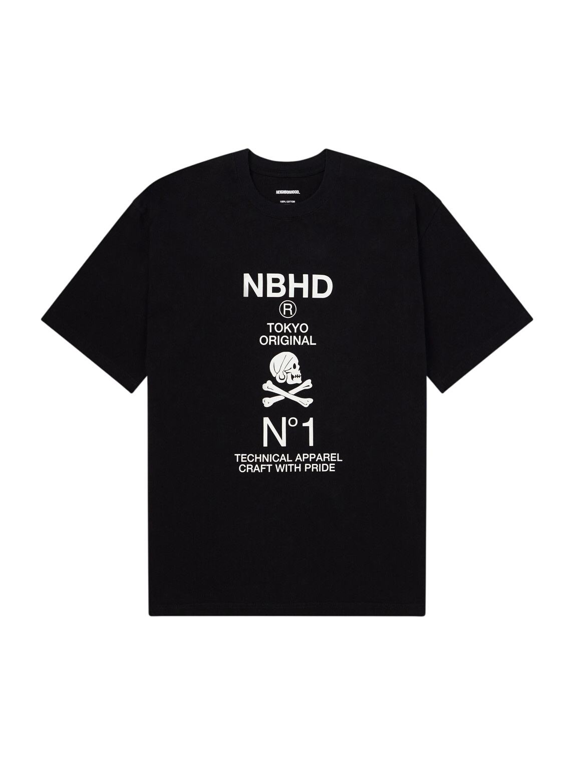 Neighborhood Men's 2 Long Sleeve Box Logo T-Shirt in Black