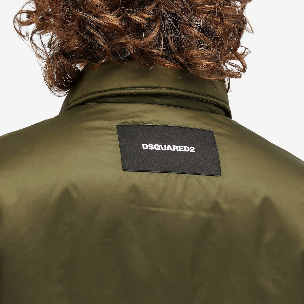 Dsquared2 Men's Light Puffer Shirt in Military Green