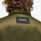 Dsquared2 Men's Light Puffer Shirt in Military Green