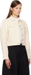 JACQUEMUS Off-White 'The Ovalo de-Nîmes' Denim Jacket