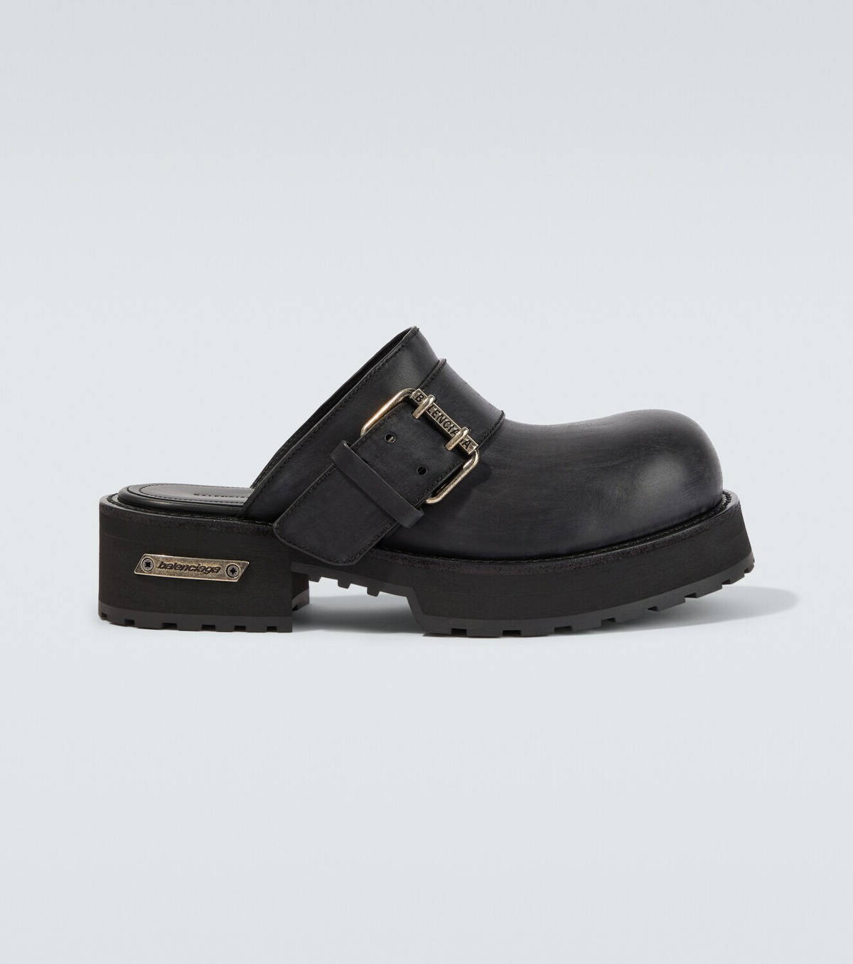 Balenciaga Venom leather mules