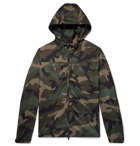Valentino - Camouflage-Print Shell Hooded Jacket - Men - Army green