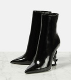 Saint Laurent Opyum 110 leather ankle boots