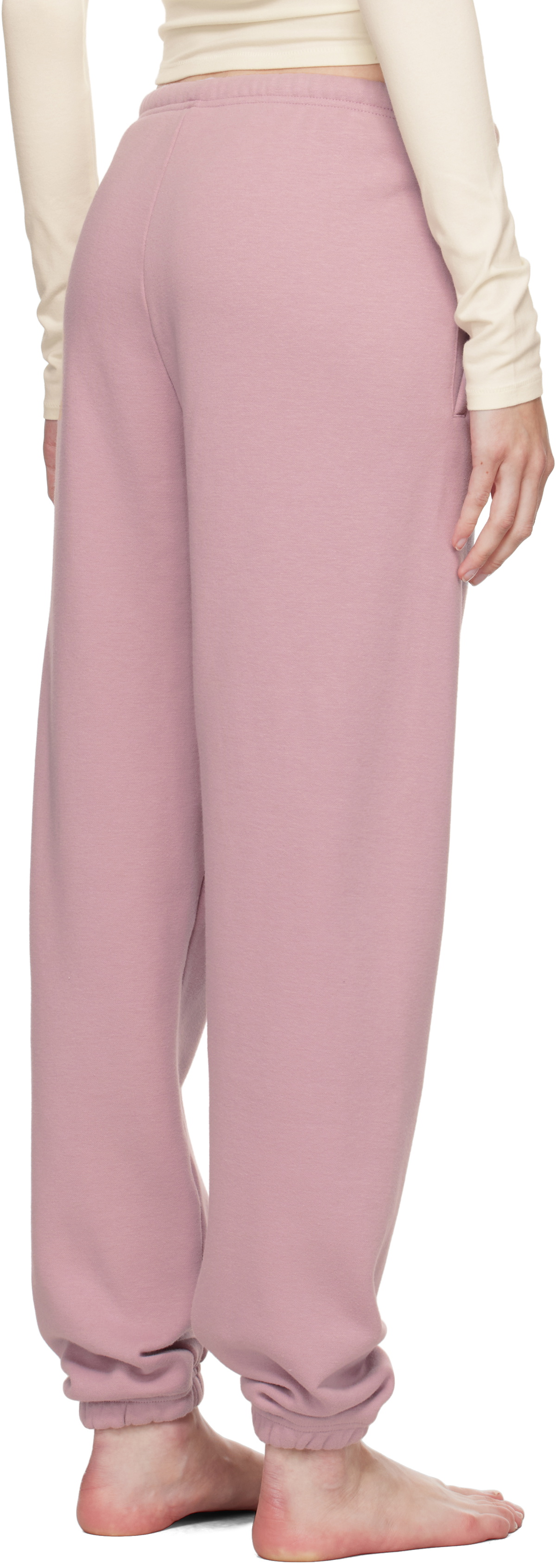 SKIMS Pink Cotton Fleece Classic Jogger Lounge Pants