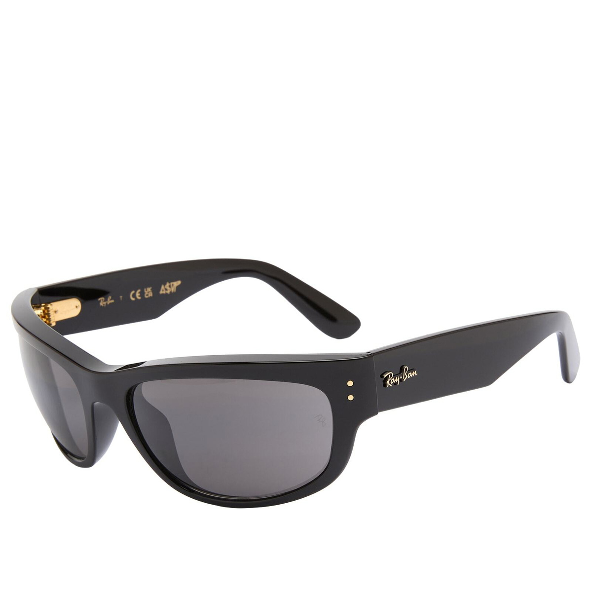 Ray-Ban x A$AP Rocky Mega Balorama Sunglasses in Black/Dark Grey 