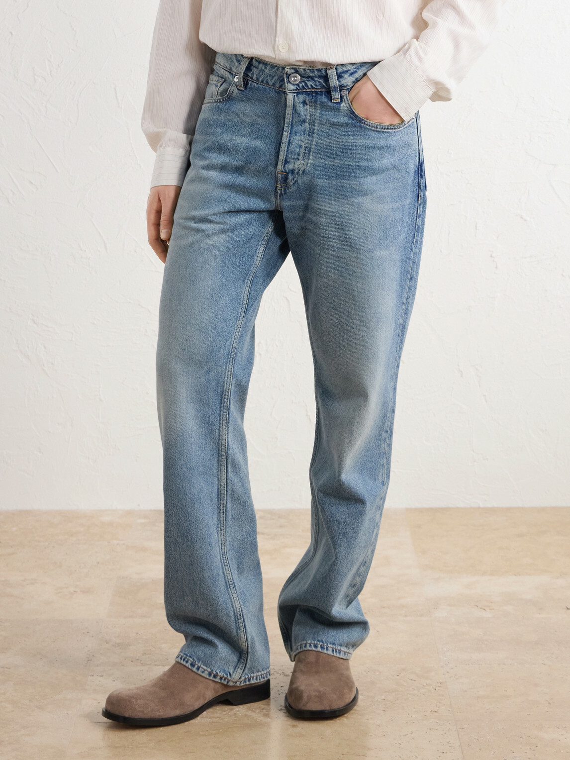 Our Legacy - Slate Cut Straight-Leg Organic-Cotton Jeans - Blue