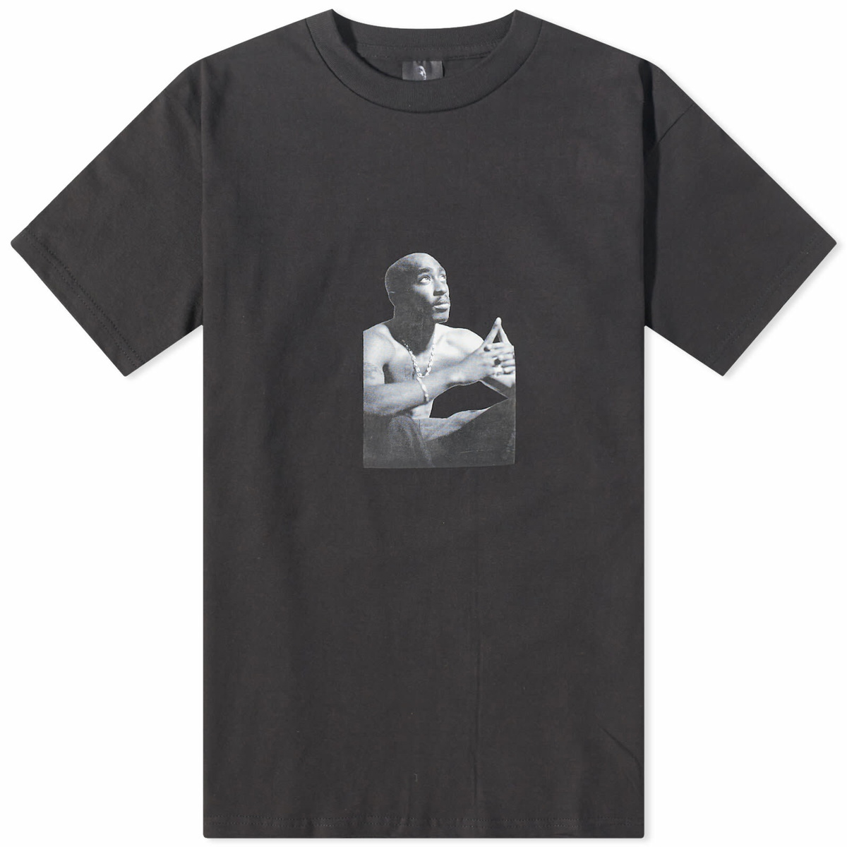 Wacko Maria Men's Tupac Type 1 Crew T-Shirt in Black Wacko Maria