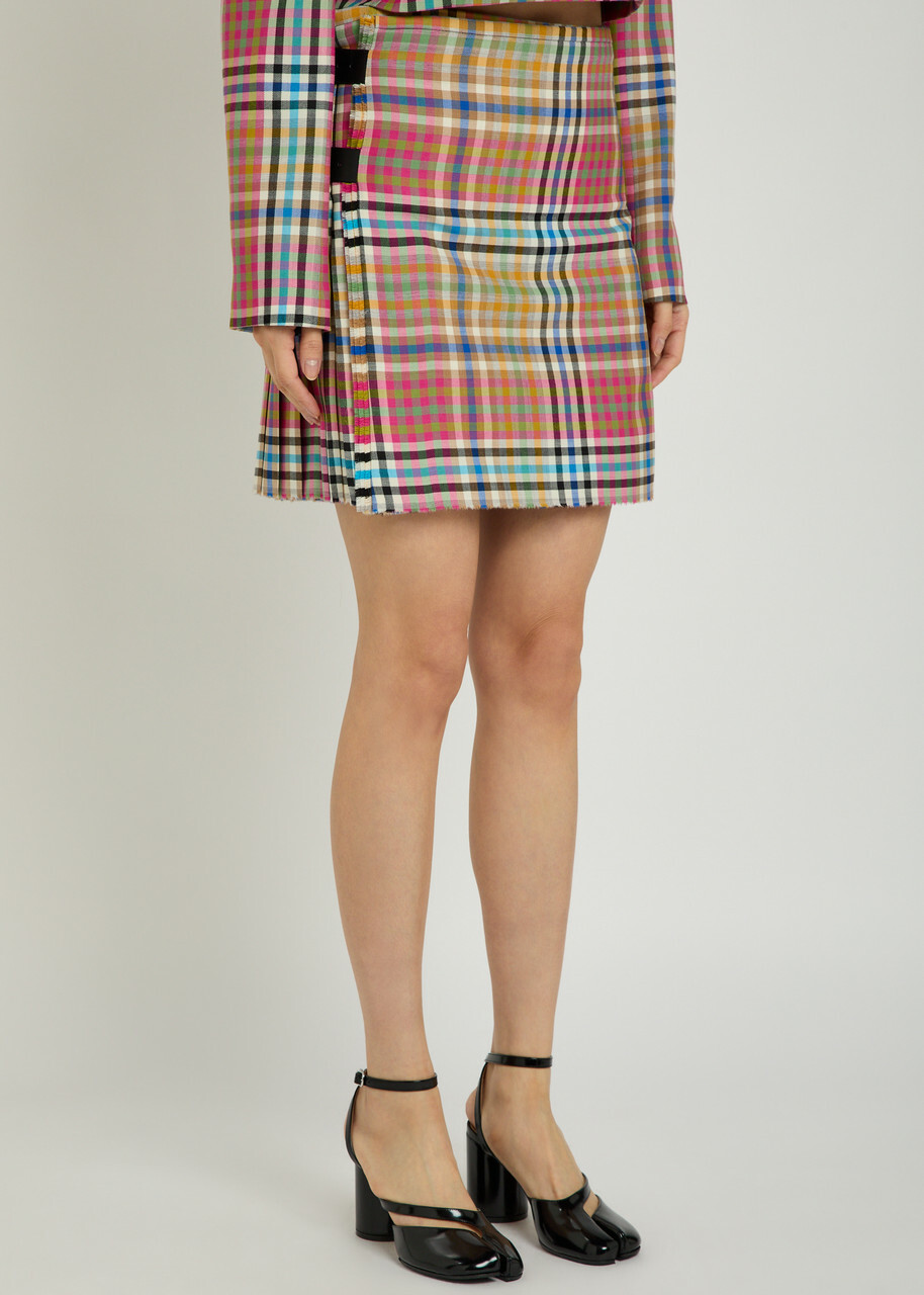 Vivienne Westwood Checked Wool Mini Kilt Multicoloured 1
