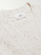Mr P. - Ribbed-Knit Cardigan - White