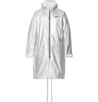 Nike - Fear of God NRG Ti Oversized Sherpa-Lined Textured-Nylon Hooded Parka - Men - Silver
