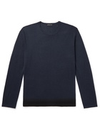 JAMES PERSE - Slim-Fit Ombré Cashmere Sweater - Blue