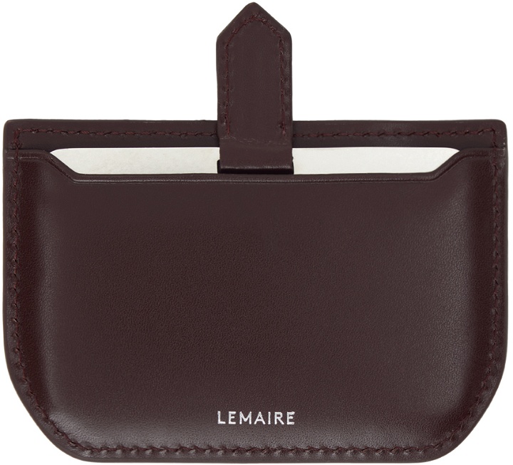 Photo: LEMAIRE Brown Calepin Mirror Cardholder