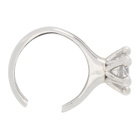 Dheygere Silver Solitaire Single Ear Cuff