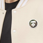 Men's AAPE Now Baseball Jacket in Beige