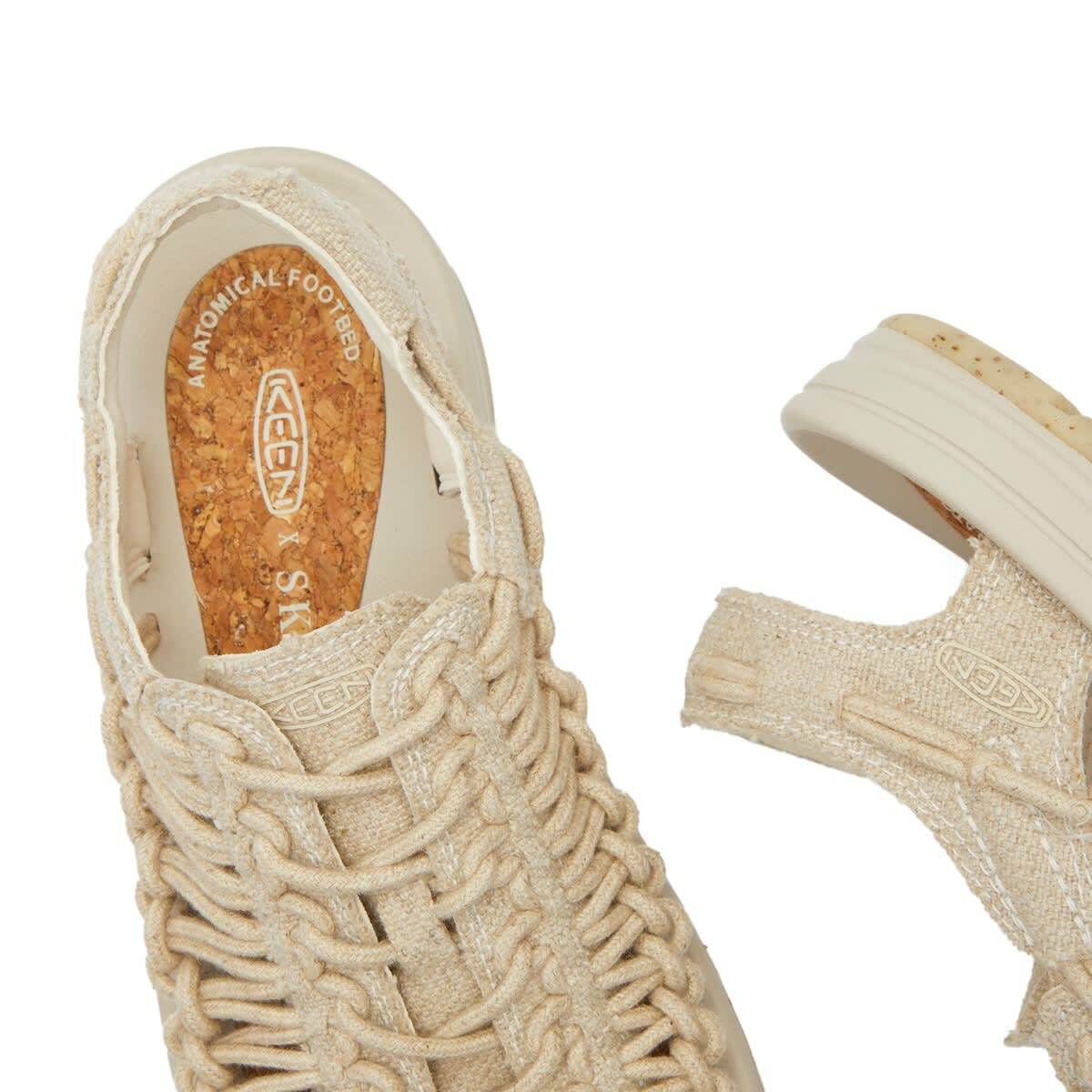 KEEN Women's x SKALL Uneek Canvas in Natural/Birch KEEN