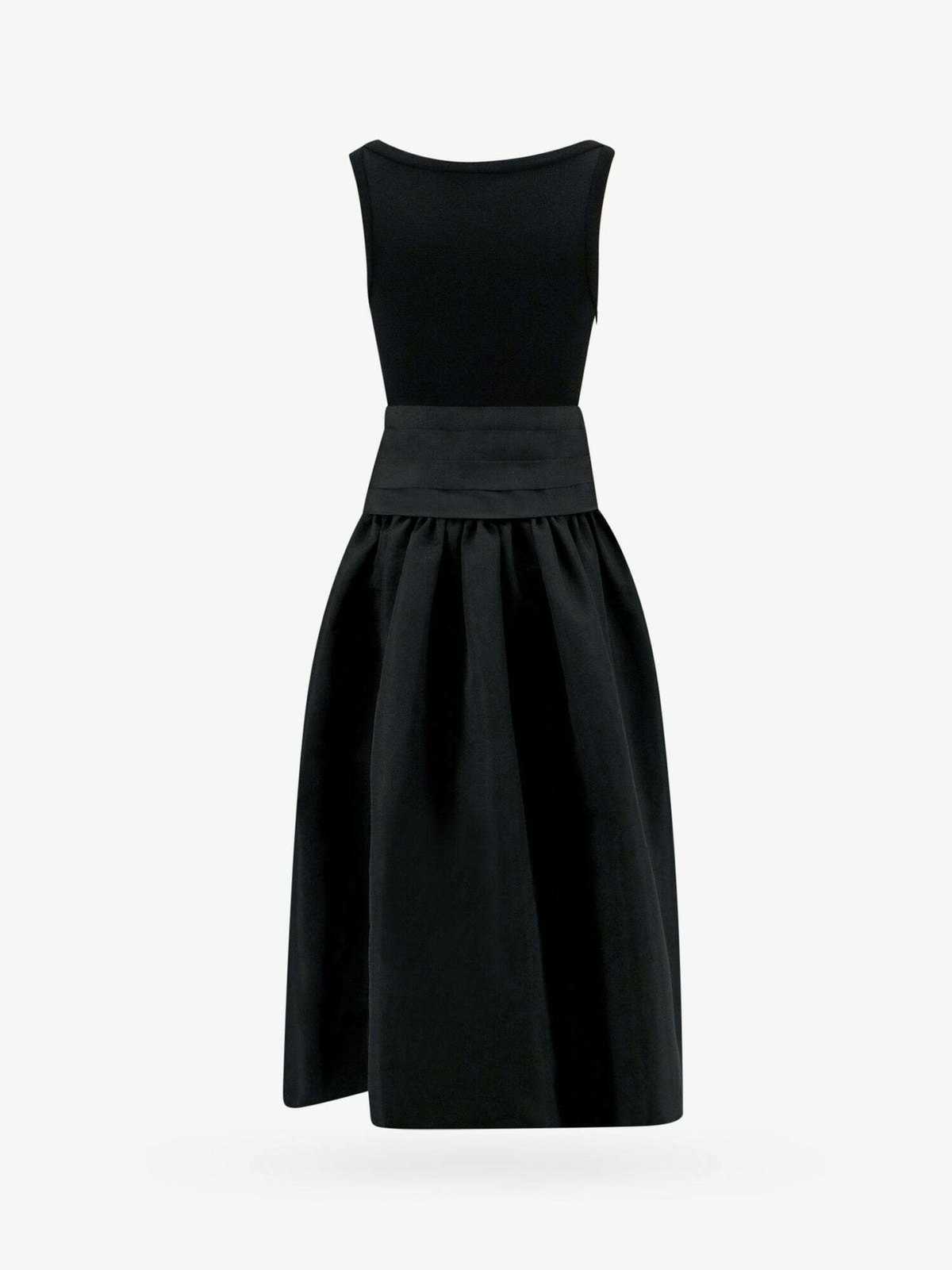 aidan mattox black long dress Alexander McQueen Grey White Stretch Knit Dress main image 0