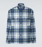 Dunhill Plaid cashmere overshirt
