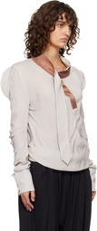 Kiko Kostadinov Beige Evelyn Blouse