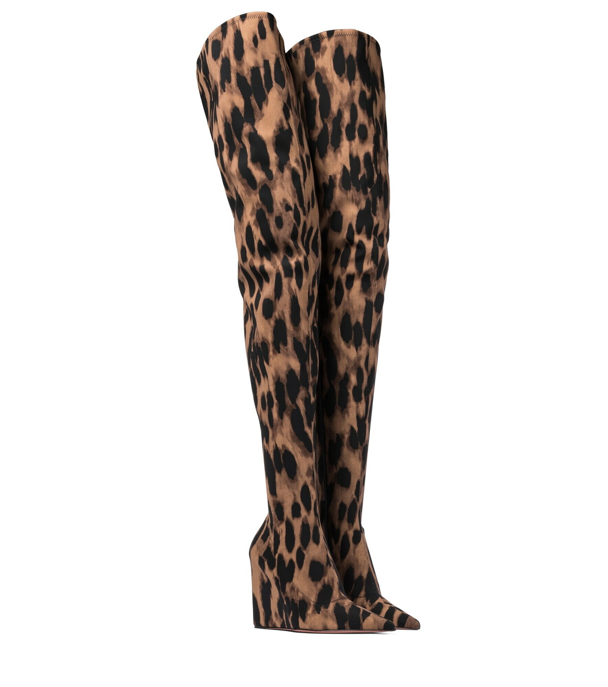 Amina Muaddi Danielle leopardprint overtheknee boots Amina Muaddi