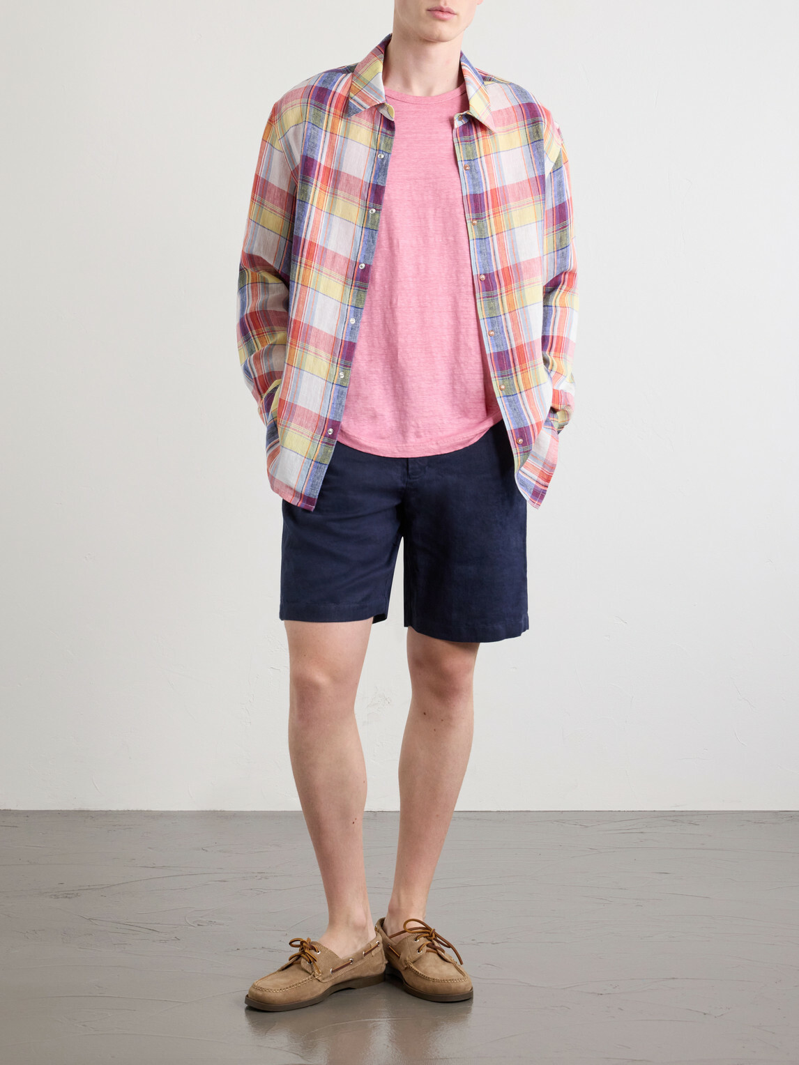 God's True Cashmere - Signature Linen T-Shirt - Pink