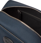 Mulberry - Leather-Trimmed Nylon Wash Bag - Blue
